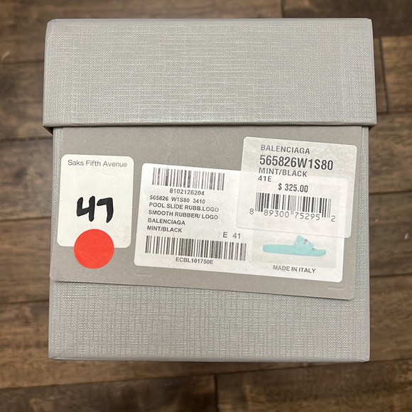 Balenciaga Rubber Pool Slides sz 41 - Picture 10 of 11